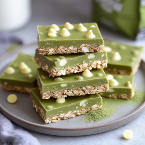 Matcha Bliss Protein Bars. 